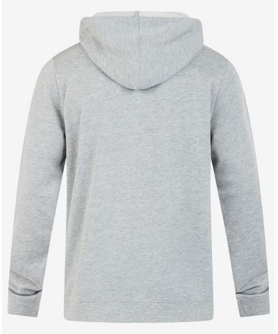 Men's Icon Chest Logo Full Zip Hooded Sweatshirt Dark Heather Gray $34.45 Sweatshirt