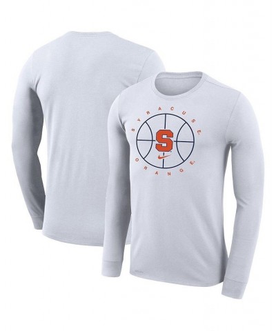 Men's White Syracuse Orange Basketball Icon Legend Performance Long Sleeve T-shirt $24.75 T-Shirts