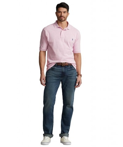 Men's Big & Tall Iconic Mesh Polo Shirt Bath Pink Heather $51.60 Polo Shirts