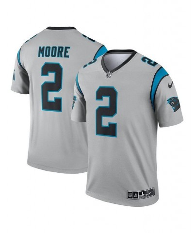 Men's D.J. Moore Silver Carolina Panthers Inverted Legend Jersey $41.80 Jersey