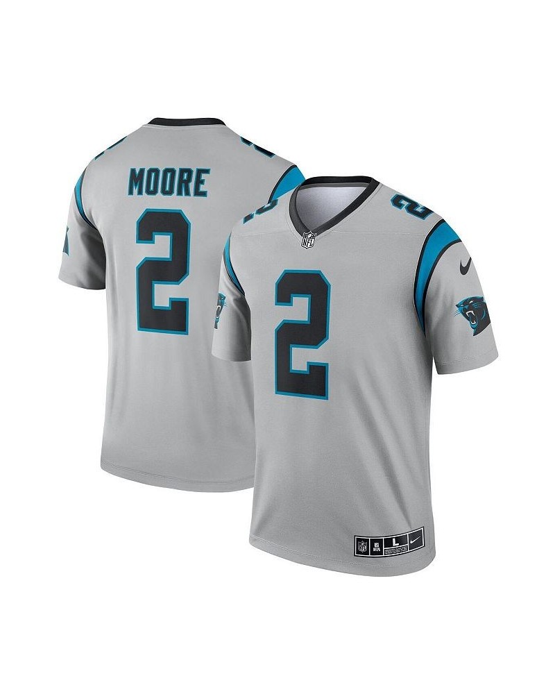 Men's D.J. Moore Silver Carolina Panthers Inverted Legend Jersey $41.80 Jersey