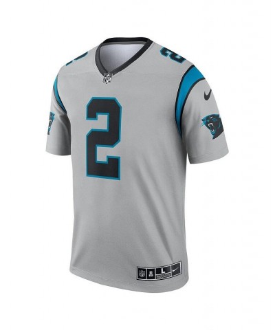 Men's D.J. Moore Silver Carolina Panthers Inverted Legend Jersey $41.80 Jersey