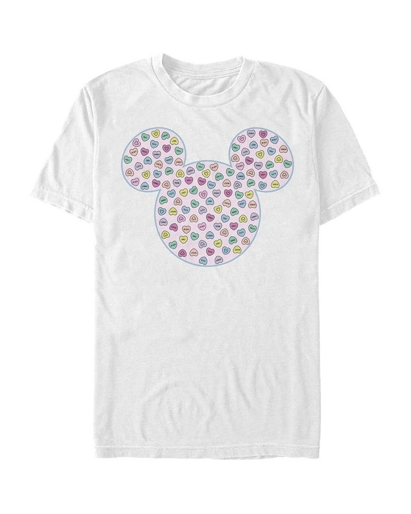 Men's Mickey Candy Ears Short Sleeve Crew T-shirt White $14.00 T-Shirts