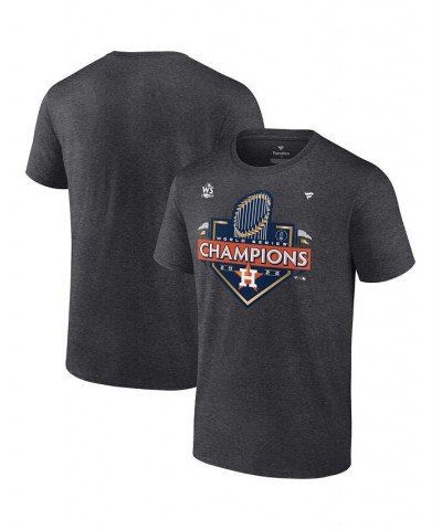 Men's Branded Heather Charcoal Houston Astros 2022 World Series Champions Locker Room Short Sleeve T-shirt $29.49 T-Shirts