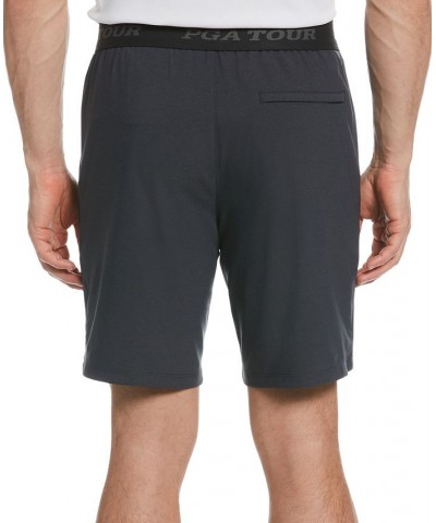 Men's Textured Dobby Performance Golf Shorts Black $17.64 Shorts