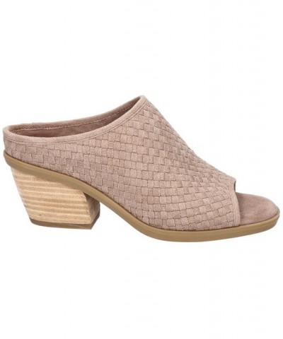 Women's Alivia Block Heel Sandals Taupe $31.00 Shoes