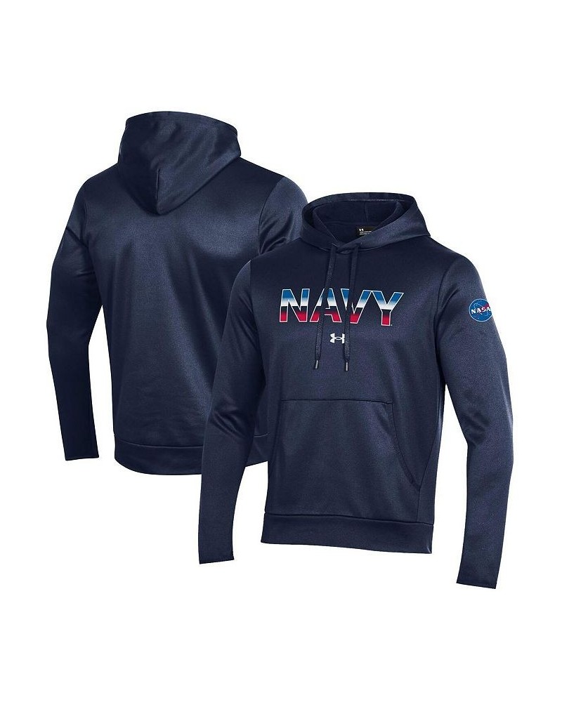 Men's Navy Navy Midshipmen 2022 Special Games NASA Pullover Hoodie $48.59 Sweatshirt