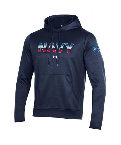 Men's Navy Navy Midshipmen 2022 Special Games NASA Pullover Hoodie $48.59 Sweatshirt