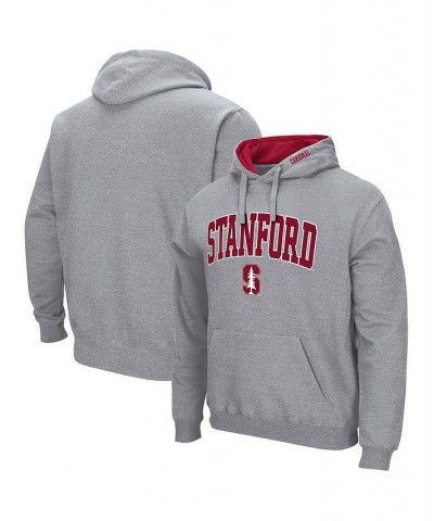 Men's Heathered Gray Stanford Cardinal Arch & Logo 3.0 Pullover Hoodie $27.60 Sweatshirt