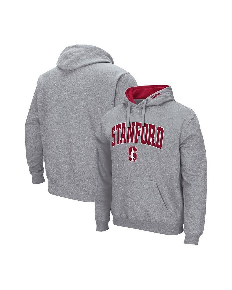 Men's Heathered Gray Stanford Cardinal Arch & Logo 3.0 Pullover Hoodie $27.60 Sweatshirt