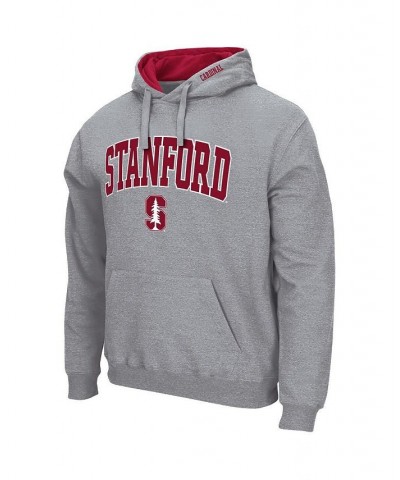 Men's Heathered Gray Stanford Cardinal Arch & Logo 3.0 Pullover Hoodie $27.60 Sweatshirt