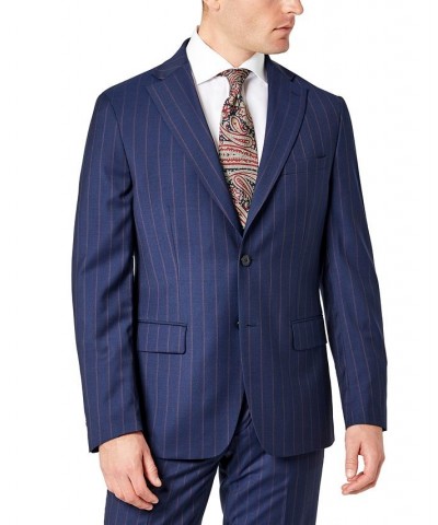 Men's Slim-Fit Berry Solid Wool Suit Multi $195.75 Suits