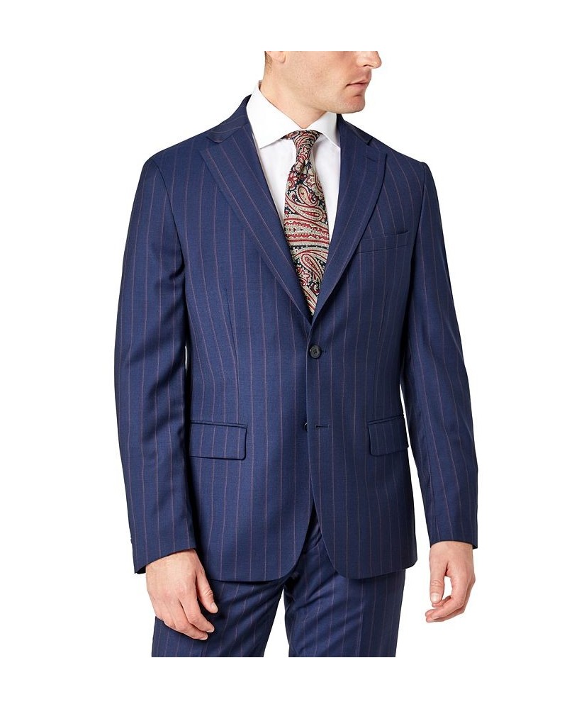 Men's Slim-Fit Berry Solid Wool Suit Multi $195.75 Suits