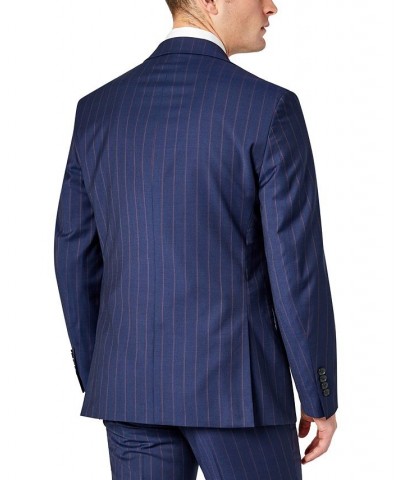 Men's Slim-Fit Berry Solid Wool Suit Multi $195.75 Suits