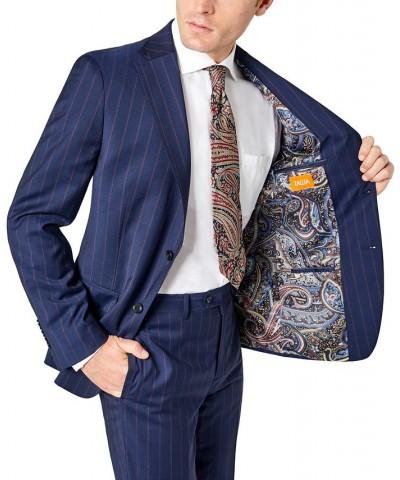 Men's Slim-Fit Berry Solid Wool Suit Multi $195.75 Suits