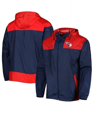 Men's Navy, Red Cleveland Guardians Omni-Shade Flash Forward Challenger Full-Zip Windbreaker Jacket $43.20 Jackets