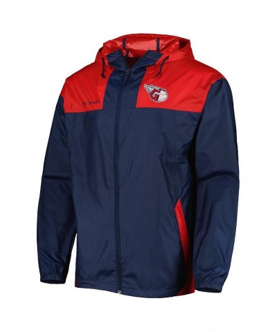 Men's Navy, Red Cleveland Guardians Omni-Shade Flash Forward Challenger Full-Zip Windbreaker Jacket $43.20 Jackets