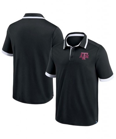 Men's Black Texas A M Aggies Color Block Polo Shirt $24.20 Polo Shirts