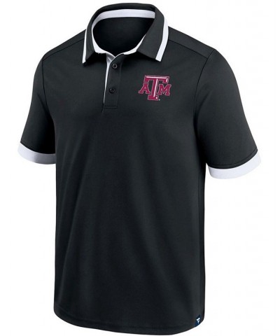 Men's Black Texas A M Aggies Color Block Polo Shirt $24.20 Polo Shirts