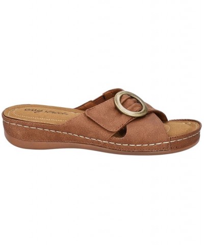 Women's Bloomer Slide Sandals Tan/Beige $26.00 Shoes