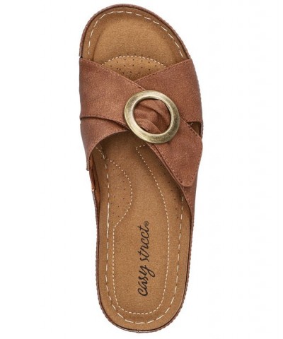 Women's Bloomer Slide Sandals Tan/Beige $26.00 Shoes