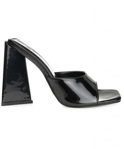 Women's Kammali Sculpted Heel Sandals Black $36.30 Shoes