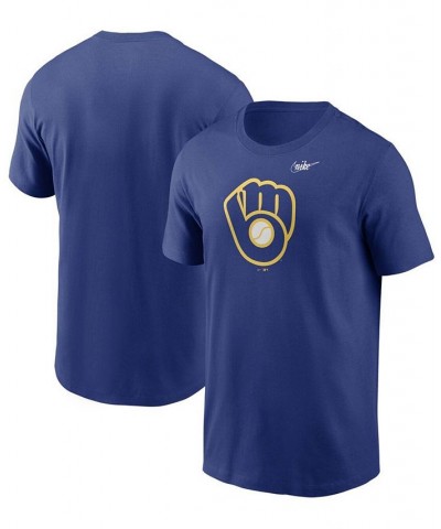 Men's Royal Milwaukee Brewers Cooperstown Collection Logo T-shirt $23.39 T-Shirts