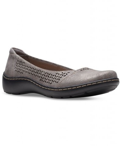 Women's Cora Iris Slip-On Flats Gray $38.00 Shoes