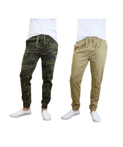 Men's Basic Stretch Twill Joggers, Pack of 2 PD11 $30.50 Pants