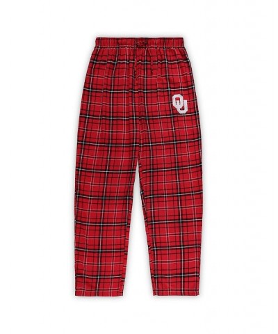 Men's Crimson Oklahoma Sooners Big and Tall Plaid Pants Sleep Set $41.65 Pajama