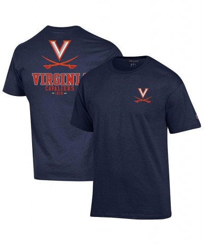 Men's Navy Virginia Cavaliers Stack 2-Hit T-shirt $19.43 T-Shirts