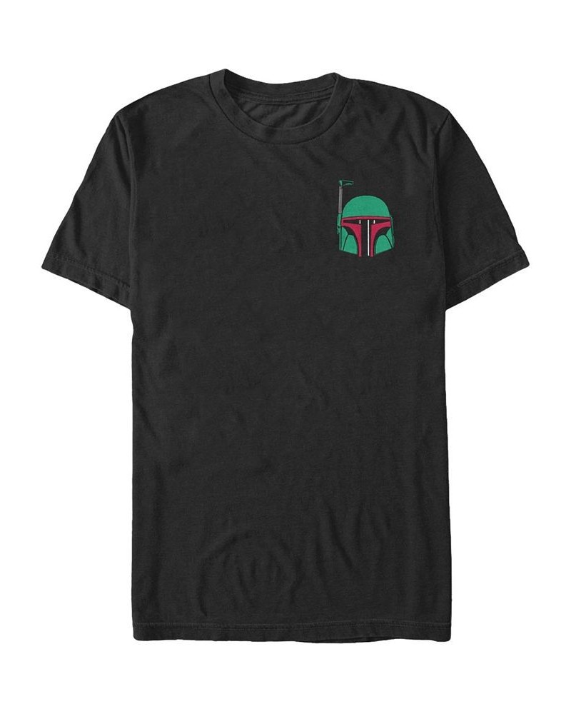 Men's Bobba Head Pocket Short Sleeve Crew T-shirt Black $18.19 T-Shirts