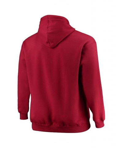 Men's Cardinal Arizona Cardinals Big and Tall Stacked Pullover Hoodie $39.20 Sweatshirt