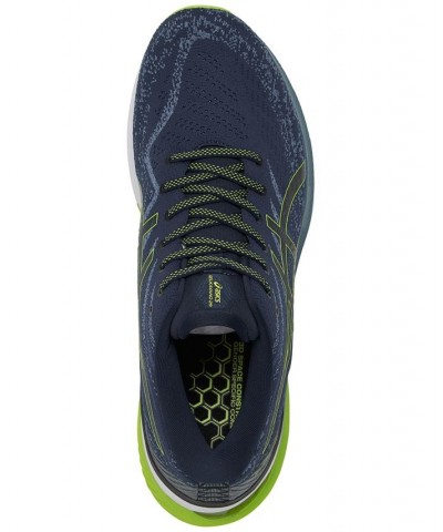 Men's GEL-Kayano 29 Running Sneakers Midnight, Lime Z $59.50 Shoes