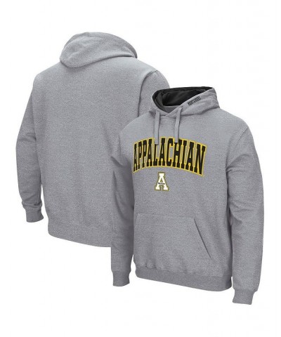 Men's Heathered Gray Appalachian State Mountaineers Arch and Logo Pullover Hoodie $27.50 Sweatshirt