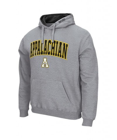 Men's Heathered Gray Appalachian State Mountaineers Arch and Logo Pullover Hoodie $27.50 Sweatshirt