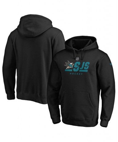 Men's Branded Black San Jose Sharks Authentic Pro Secondary Logo Pullover Hoodie $35.09 Sweatshirt