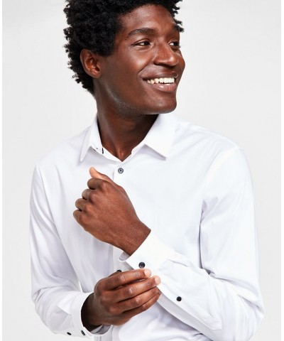 Men's Slim Fit Dress Shirt PD02 $22.26 Shirts