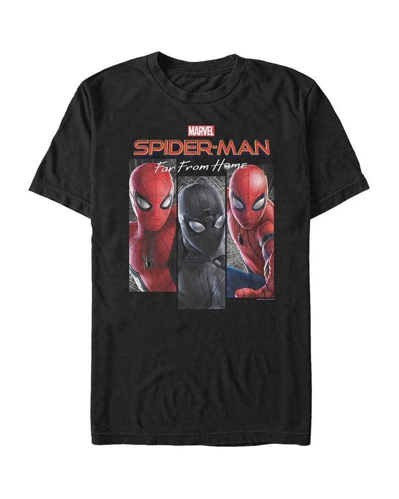 Marvel Men's Spider-Man Far From Home Web Panel, Short Sleeve T-shirt Black $17.50 T-Shirts