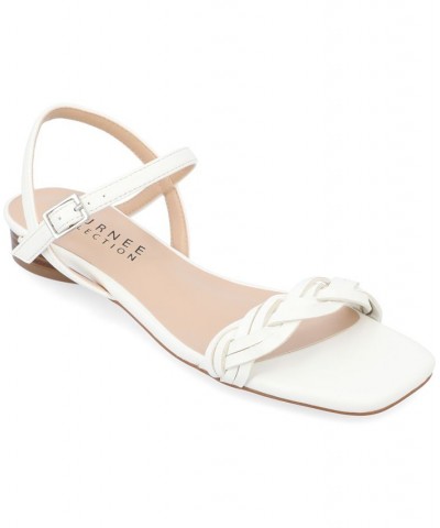 Women's Verity Braided Sandals White $49.49 Shoes