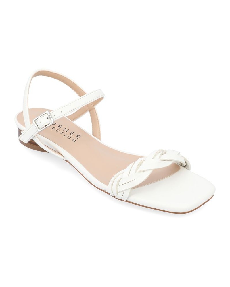 Women's Verity Braided Sandals White $49.49 Shoes