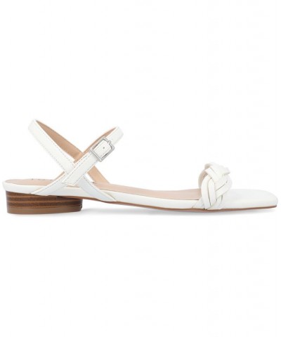 Women's Verity Braided Sandals White $49.49 Shoes