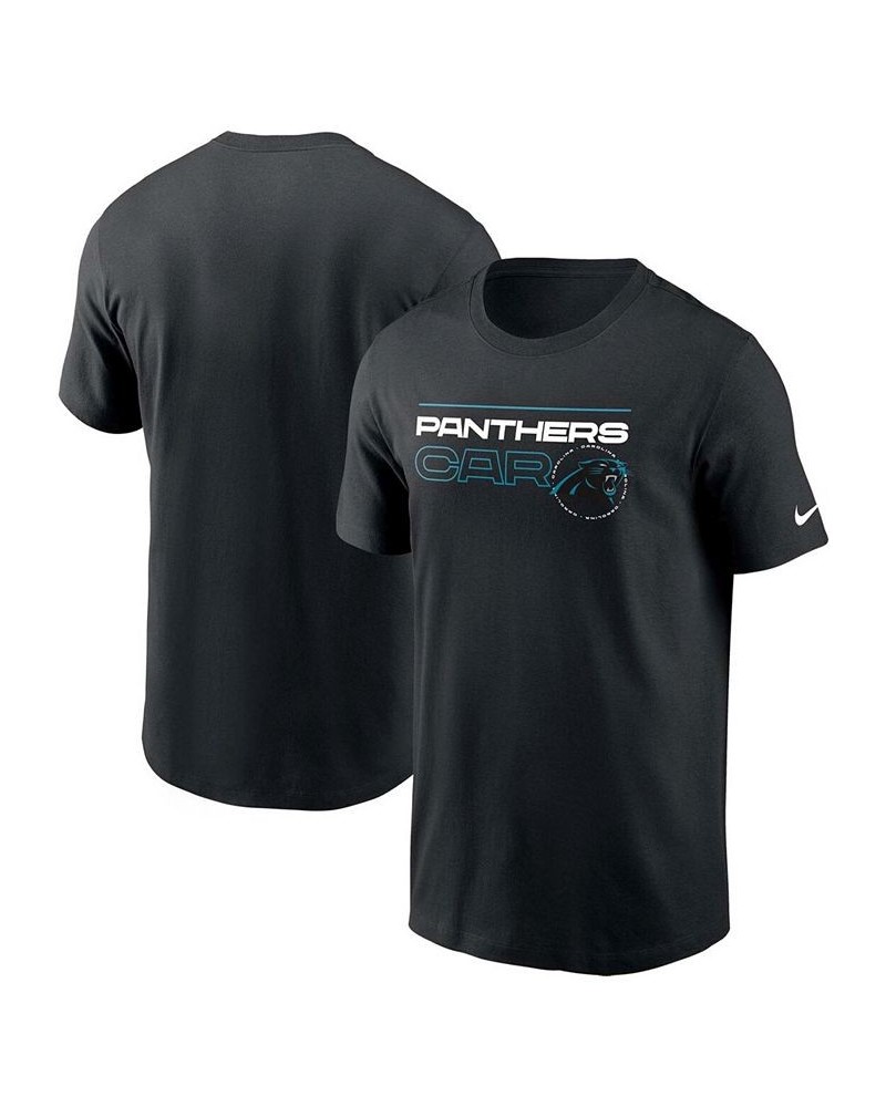 Men's Black Carolina Panthers Broadcast Essential T-shirt $22.79 T-Shirts