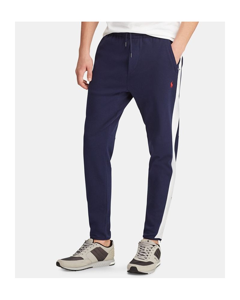 Men's Big & Tall Soft Cotton Active Jogger Pants Blue $59.40 Pants