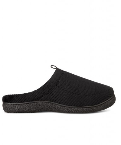 Men's Corduroy Hoodback Slipper Black $18.36 Shoes