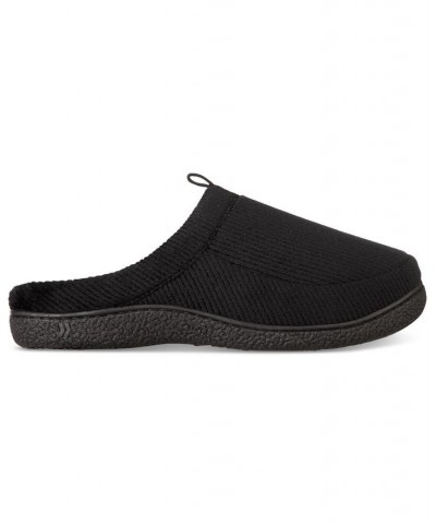 Men's Corduroy Hoodback Slipper Black $18.36 Shoes