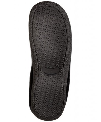 Men's Corduroy Hoodback Slipper Black $18.36 Shoes