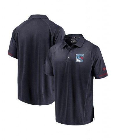 Men's Branded Navy New York Rangers Authentic Pro Rinkside Polo Shirt $24.75 Polo Shirts