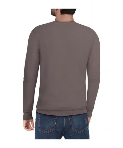 Men's Basic V-Neck Pullover Midweight Sweater Heather Slate Gray $21.15 Sweaters