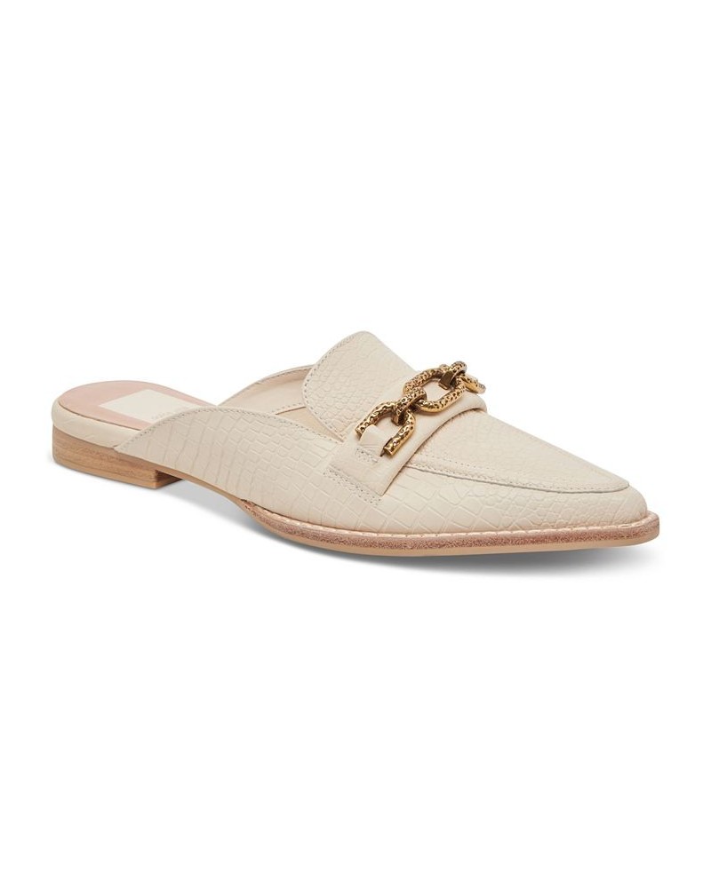 Women's Sidon Mule Loafer Flats White $44.80 Shoes